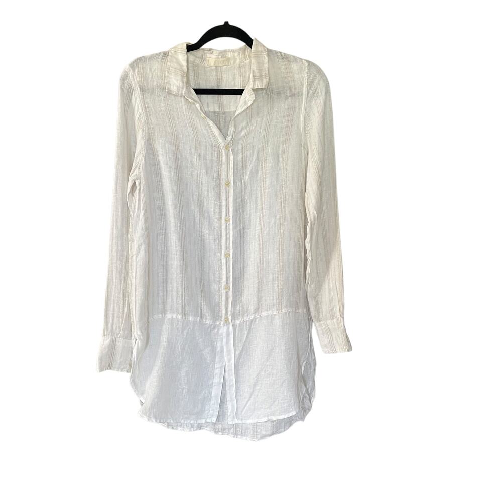 CP Shades womens Tunic Top Size XS 100% Linen Made in USA